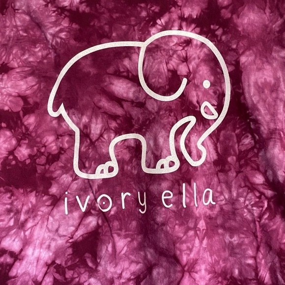 Ivory Ella Crewneck Pullover Tie Dye Long Sleeves Tee, Size: Large - Picture 4 of 5